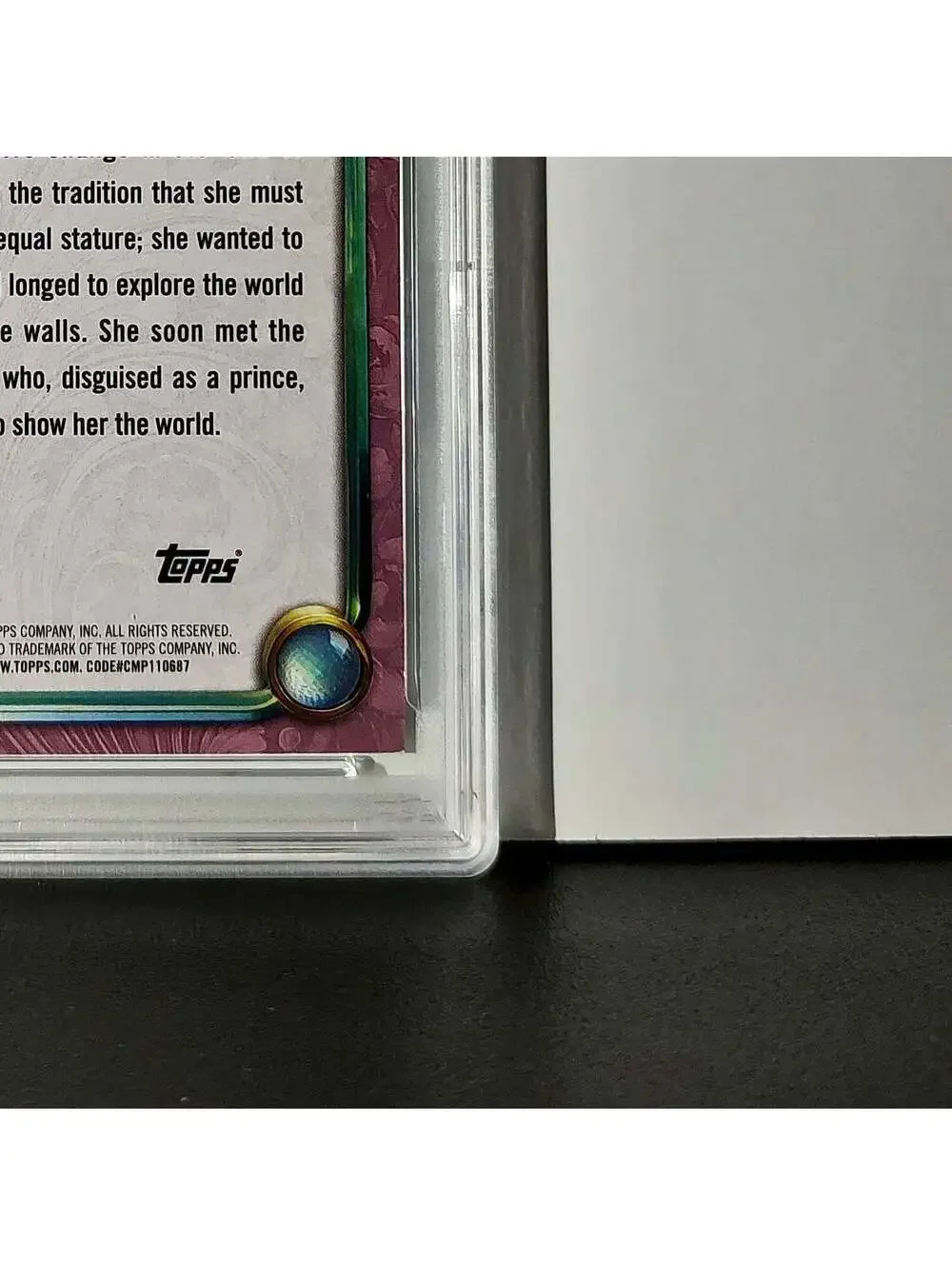 Jasmine 2025 Topps Disney Cartoon Princess #156 Card Aladdin PSA 9 MT